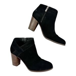 Koolaburra by Ugg Amalea Black Suede Ankle Booties size 9 Women's